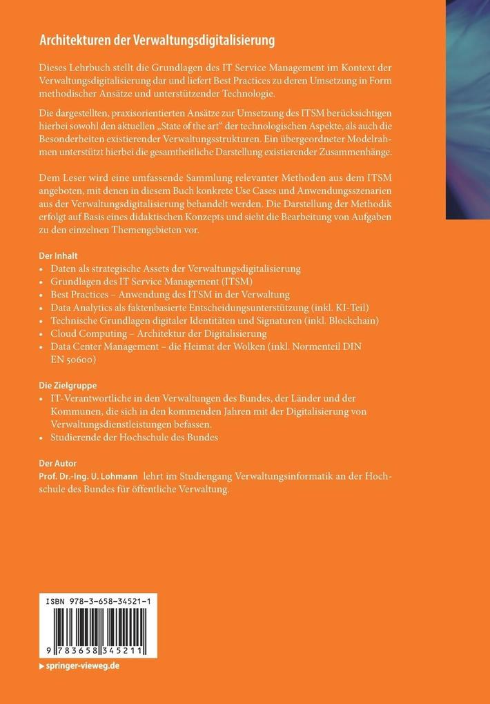 Weitere Ansicht: Architekturen der Verwaltungsdigitalisierung | Ulrich Lohmann