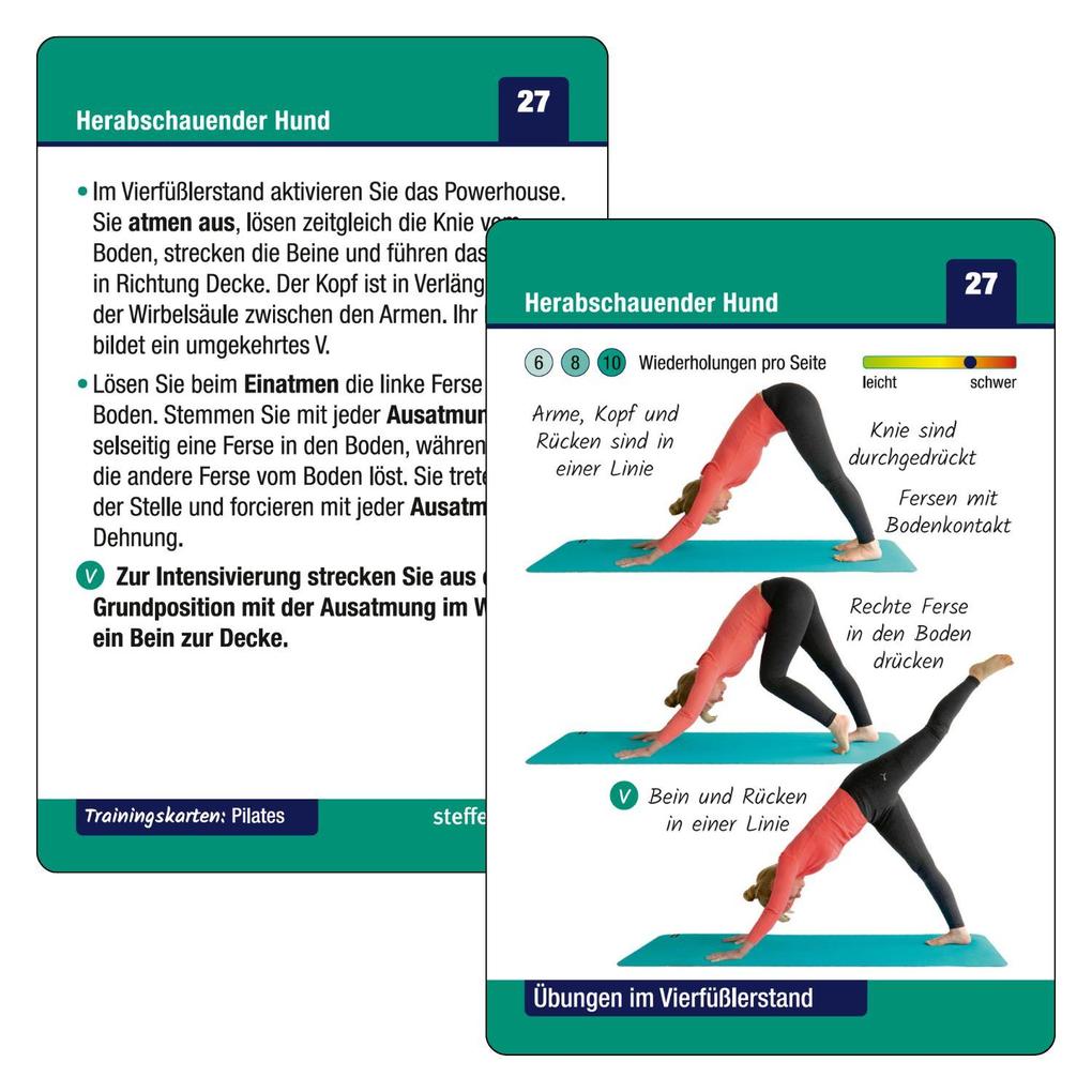 Weitere Ansicht: Trainingskarten: Pilates ohne Geräte | Benno Paulitz, Ronald Thomschke