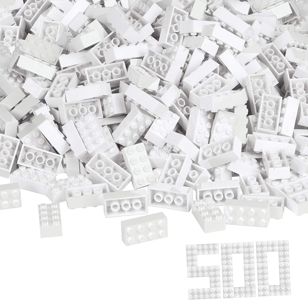 Produktbild: Simba 104118930 - Blox, 500 weiße 8er Bausteine