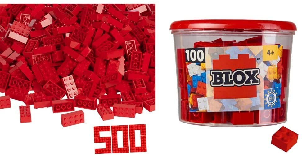 Produktbild: Simba 104118922 - Blox, 500 rote 8er Bausteine