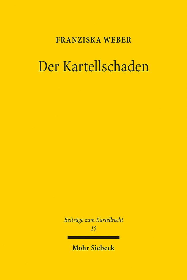 Produktbild: Der Kartellschaden | Franziska Weber