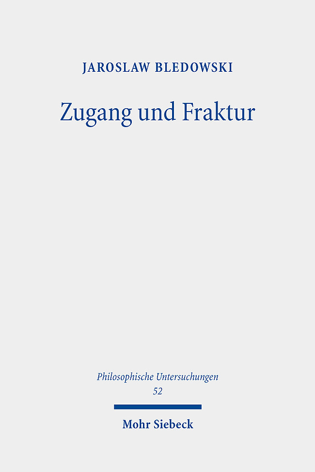 Produktbild: Zugang und Fraktur | Jaroslaw Bledowski