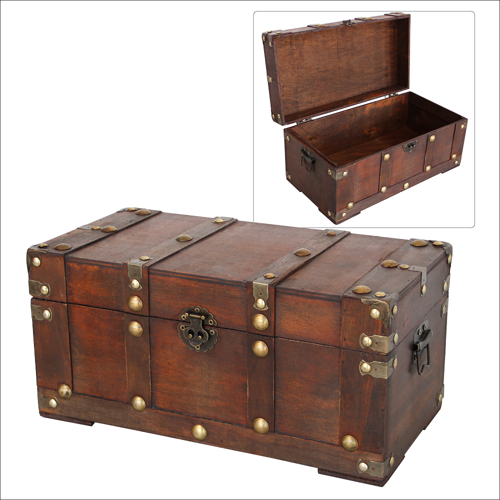 Produktbild: Schatzkiste Holz, Dover, klein