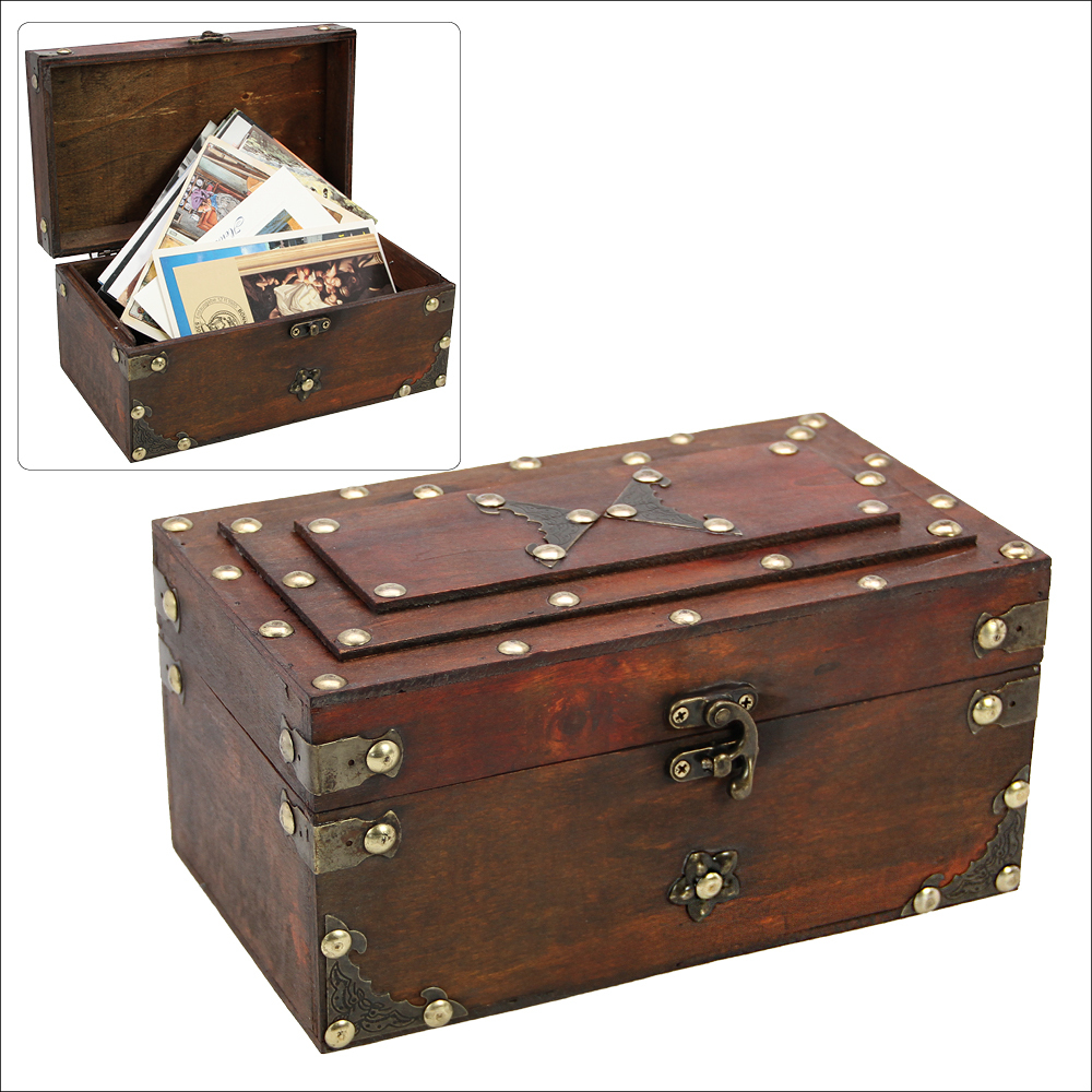 Produktbild: Schatzkiste Holz, Bristol, groß