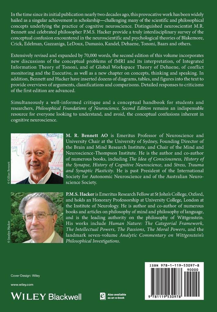 Weitere Ansicht: Philosophical Foundations of Neuroscience | M R Bennett, P M S Hacker