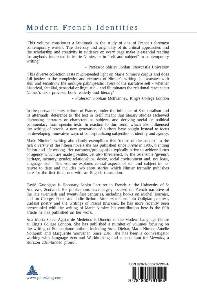 Weitere Ansicht: Marie Nimier