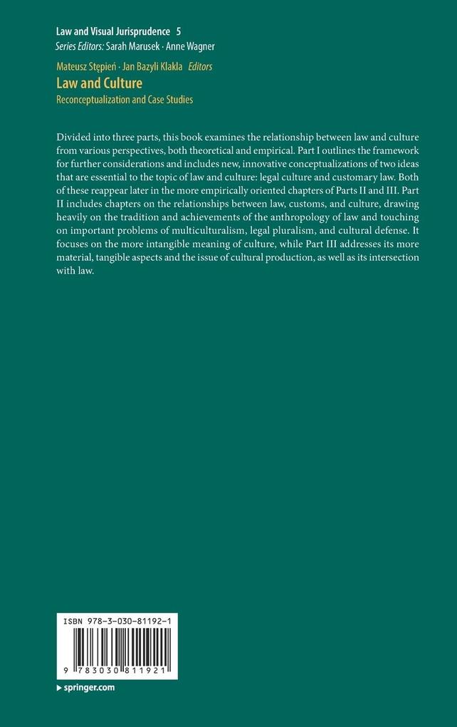 Weitere Ansicht: Law and Culture