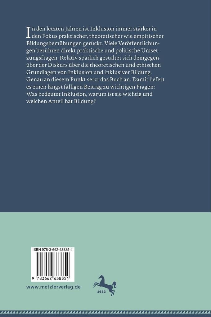 Weitere Ansicht: Die Ethik inklusiver Bildung | Franziska Felder
