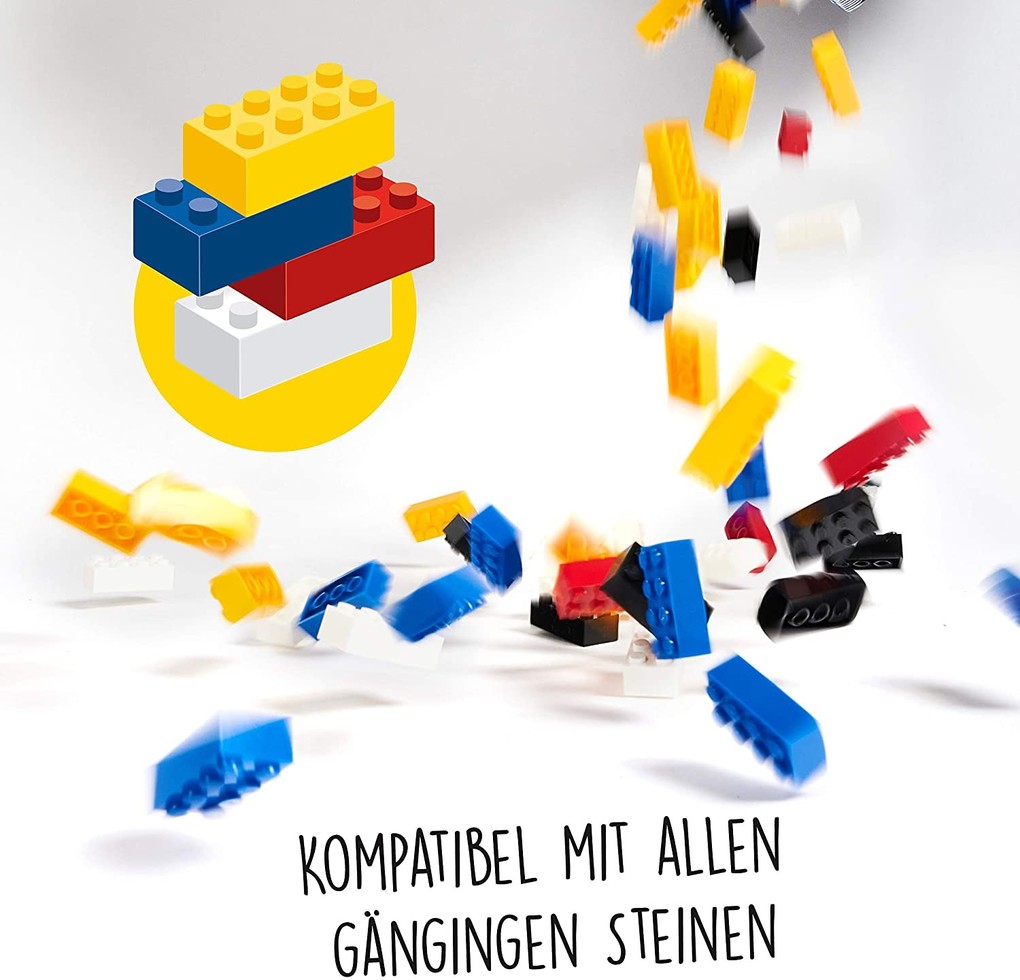 Weitere Ansicht: Simba 104118930 - Blox, 500 weiße 8er Bausteine
