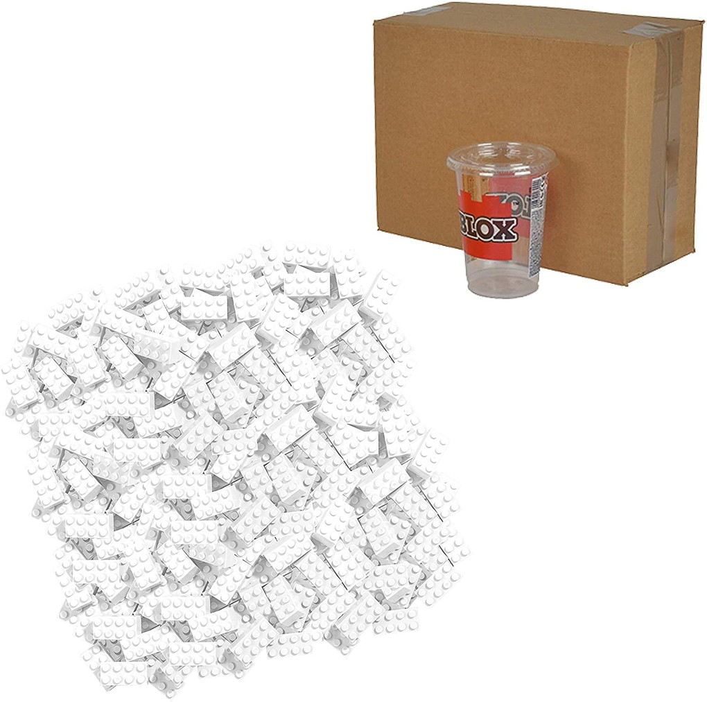 Weitere Ansicht: Simba 104118930 - Blox, 500 weiße 8er Bausteine