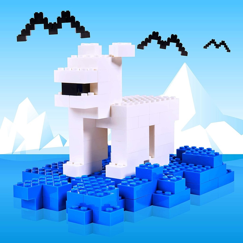 Weitere Ansicht: Simba 104118930 - Blox, 500 weiße 8er Bausteine