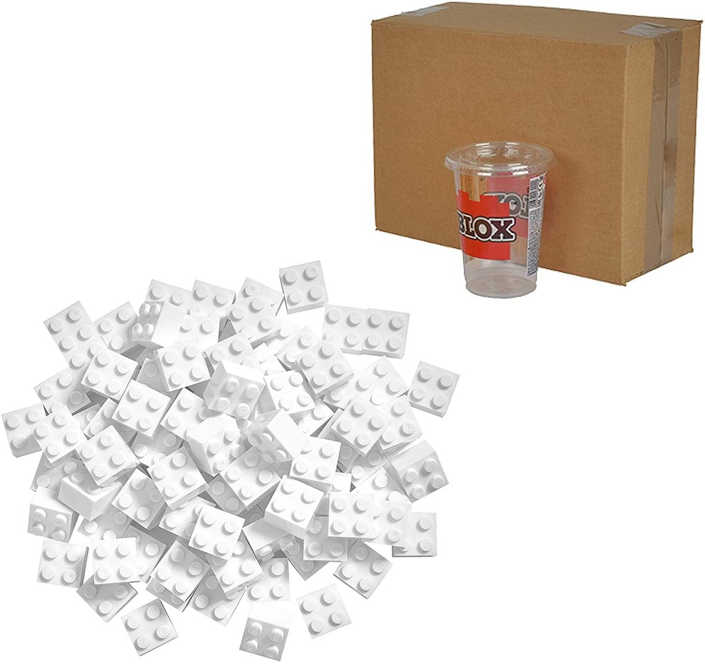 Weitere Ansicht: Simba 104114119 - Blox, 1000 weiße 4er Steine lose, Bausteine