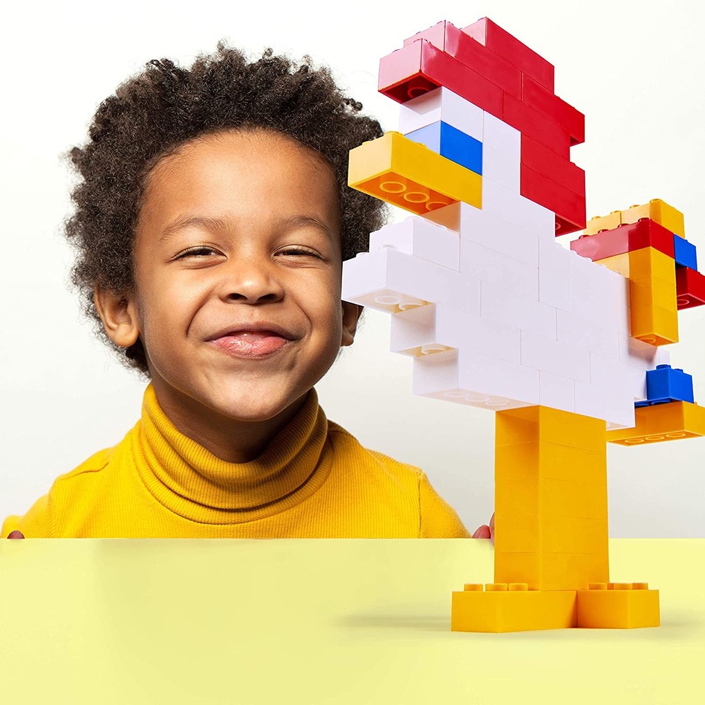Weitere Ansicht: Simba 104114119 - Blox, 1000 weiße 4er Steine lose, Bausteine