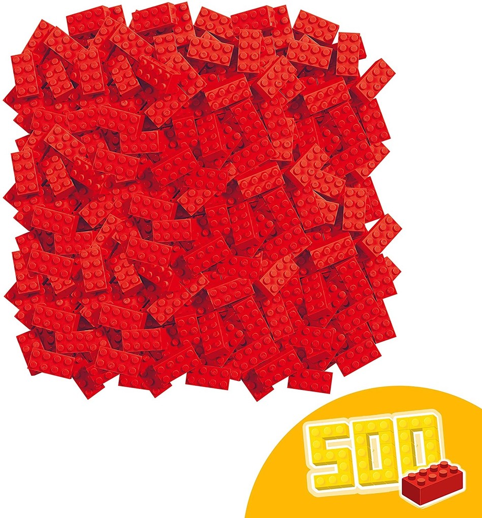 Weitere Ansicht: Simba 104118922 - Blox, 500 rote 8er Bausteine