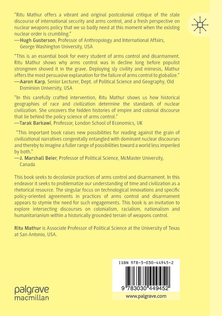 Weitere Ansicht: Civilizational Discourses in Weapons Control | Ritu Mathur