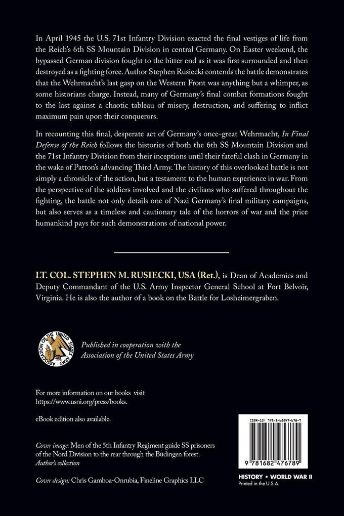Weitere Ansicht: In Final Defense of the Reich | Stephen M Rusiecki
