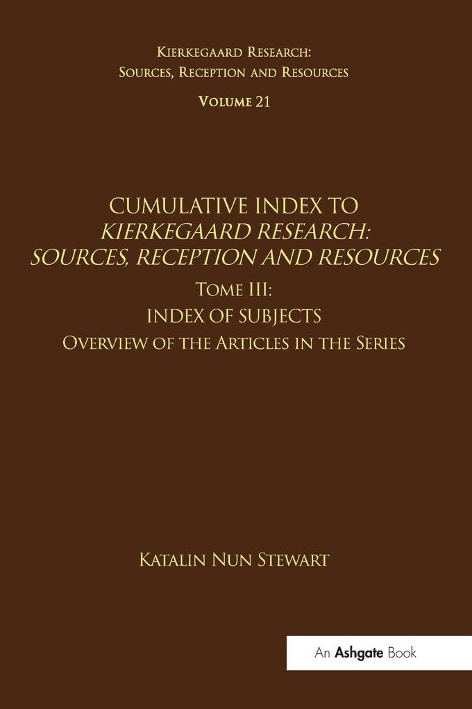 Produktbild: Volume 21, Tome III | Katalin Nun Stewart