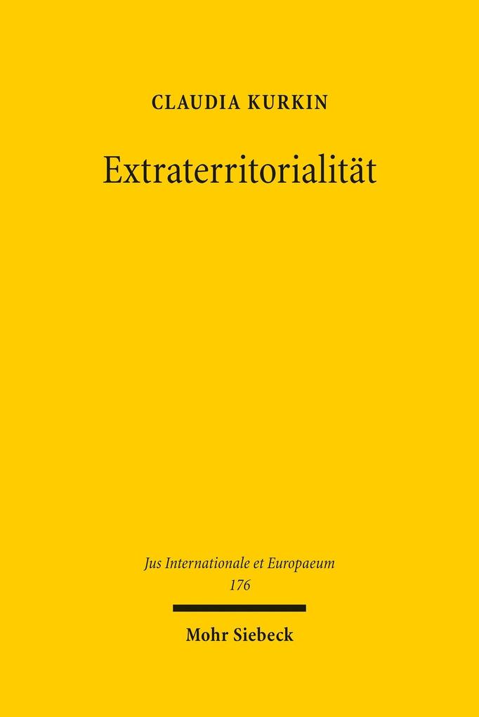 Produktbild: Extraterritorialität | Claudia Kurkin