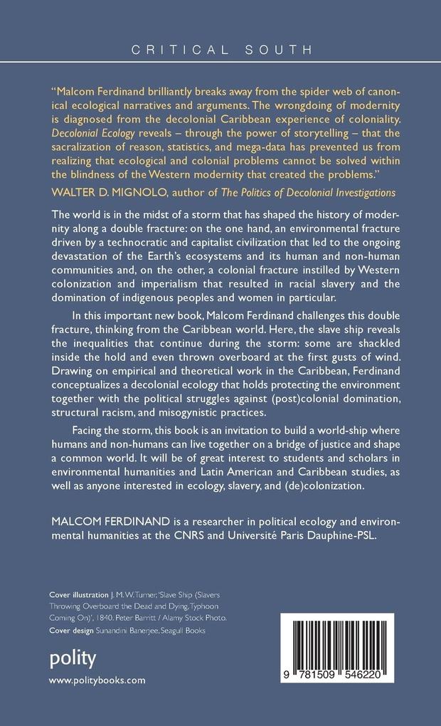 Weitere Ansicht: Decolonial Ecology | Malcom Ferdinand