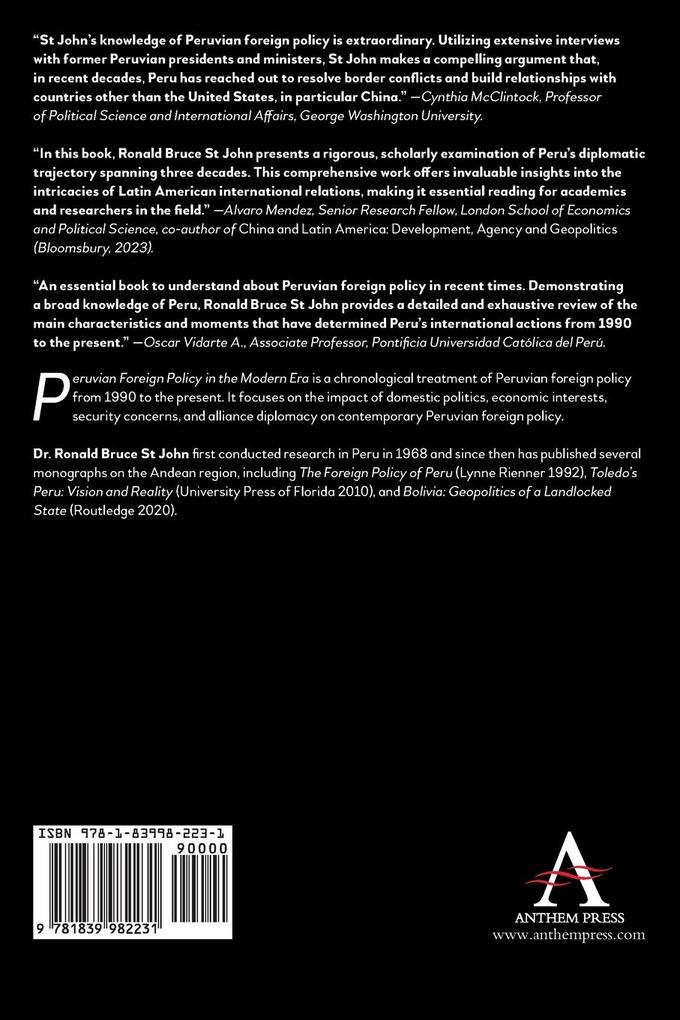 Weitere Ansicht: Peruvian Foreign Policy in the Modern Era | Ronald Bruce St John