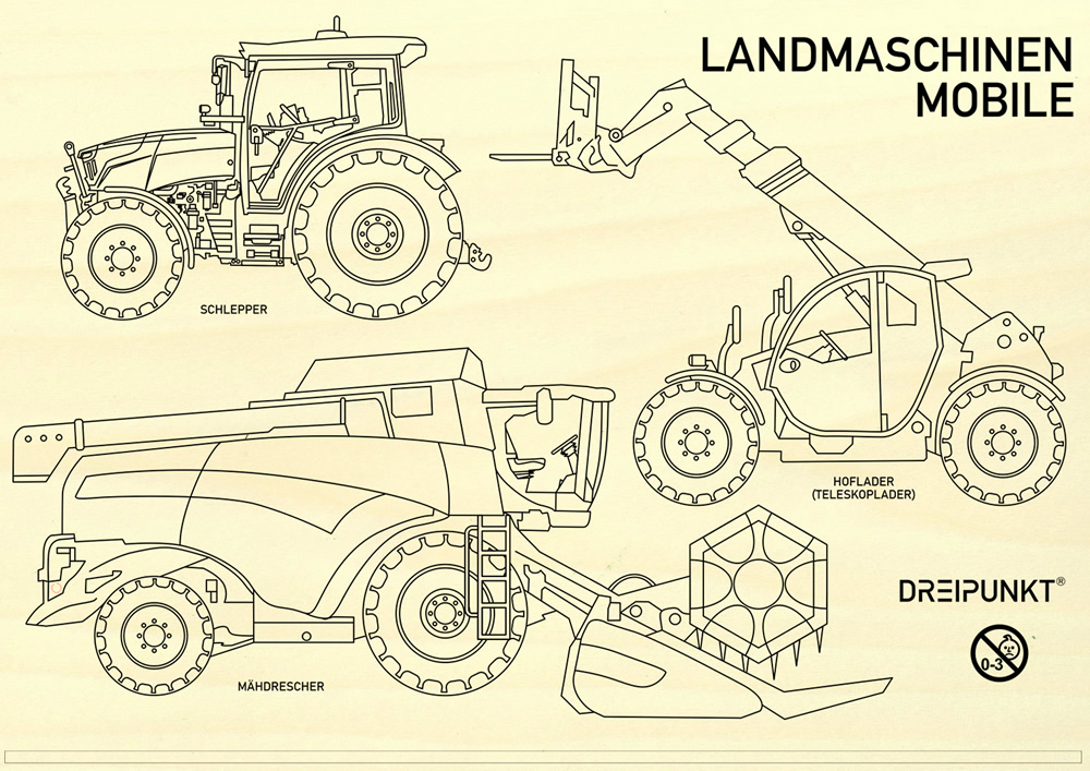 Weitere Ansicht: Laubsägevorlagen Landmaschinen (Mobile)
