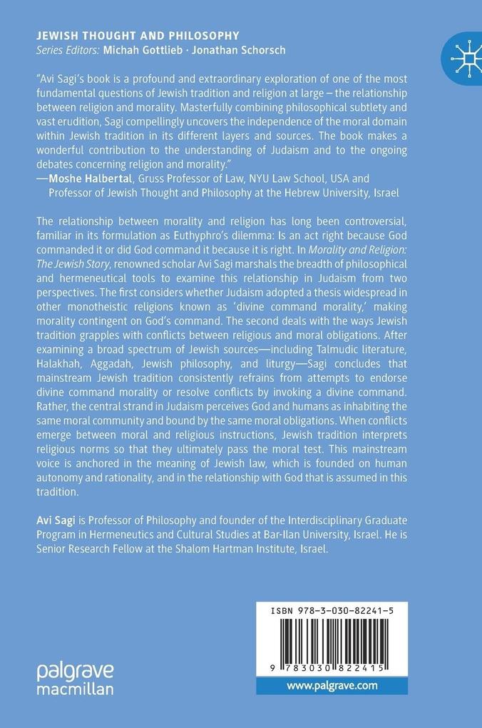 Weitere Ansicht: Morality and Religion | Avi Sagi