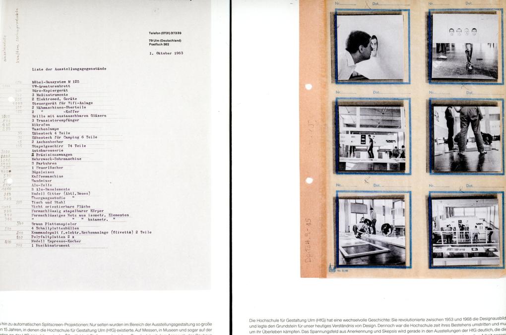 Weitere Ansicht: Expositionen der Hochschule für Gestaltung Ulm. 2 Bände