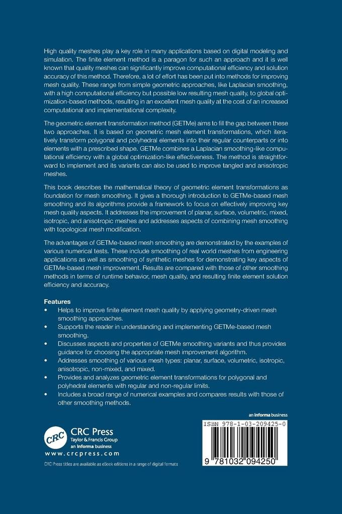 Weitere Ansicht: The GETMe Mesh Smoothing Framework | Dimitris Vartziotis, Joachim Wipper