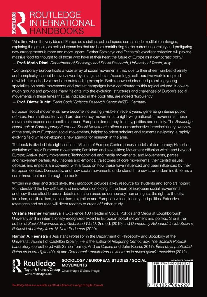 Weitere Ansicht: Routledge Handbook of Contemporary European Social Movements