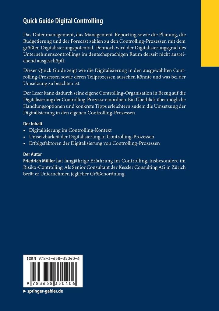 Weitere Ansicht: Quick Guide Digital Controlling | Friedrich Müller