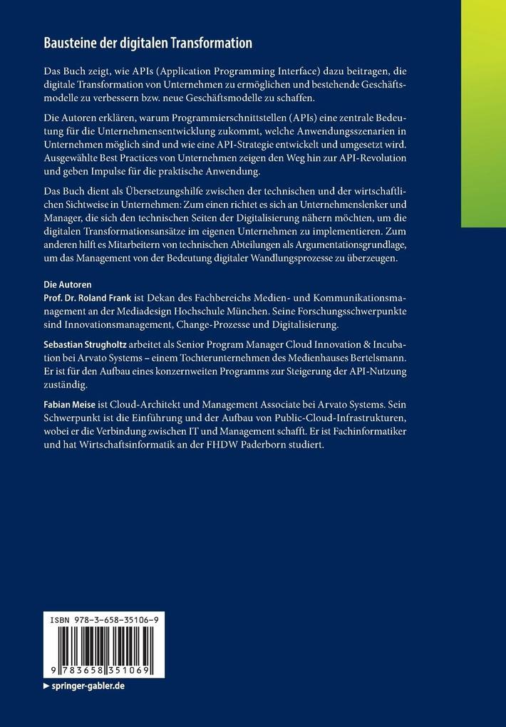 Weitere Ansicht: Bausteine der digitalen Transformation | Roland Frank, Sebastian Strugholtz, Fabian Meise