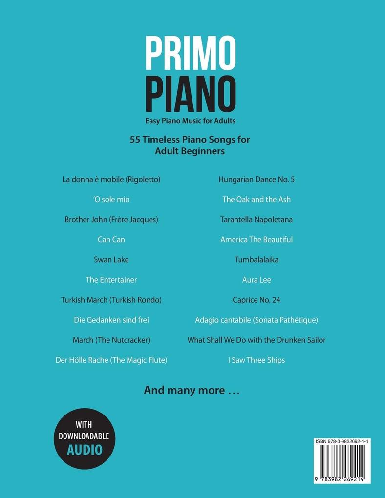 Weitere Ansicht: Primo Piano. Easy Piano Music for Adults | Aria Altmann