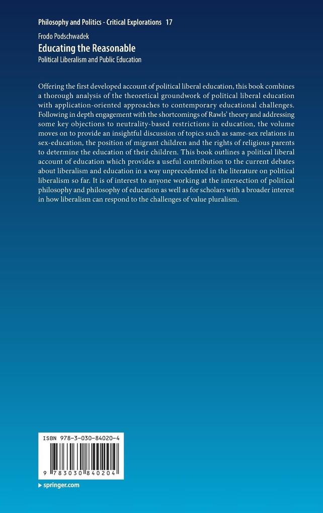 Weitere Ansicht: Educating the Reasonable | Frodo Podschwadek