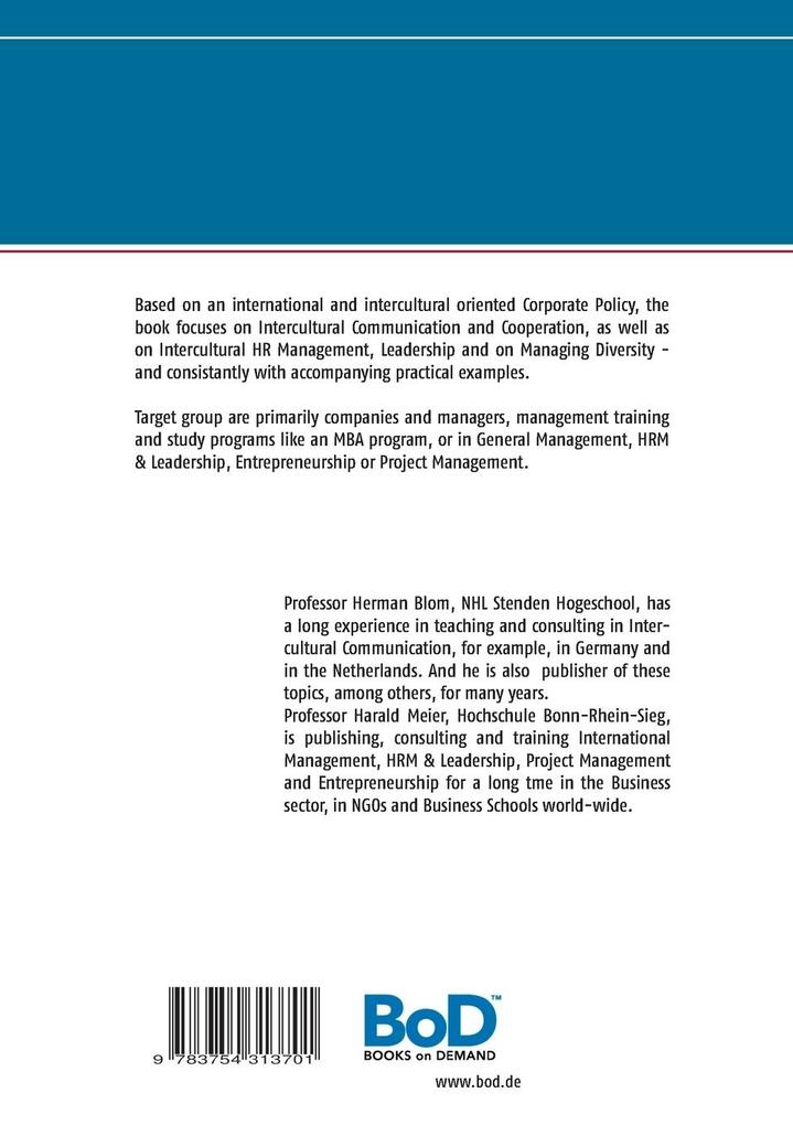 Weitere Ansicht: Intercultural Management | Herman Blom, Harald Meier