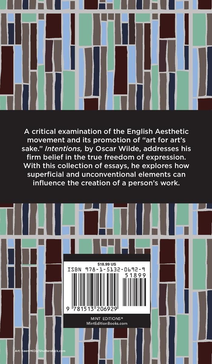 Weitere Ansicht: Intentions | Oscar Wilde