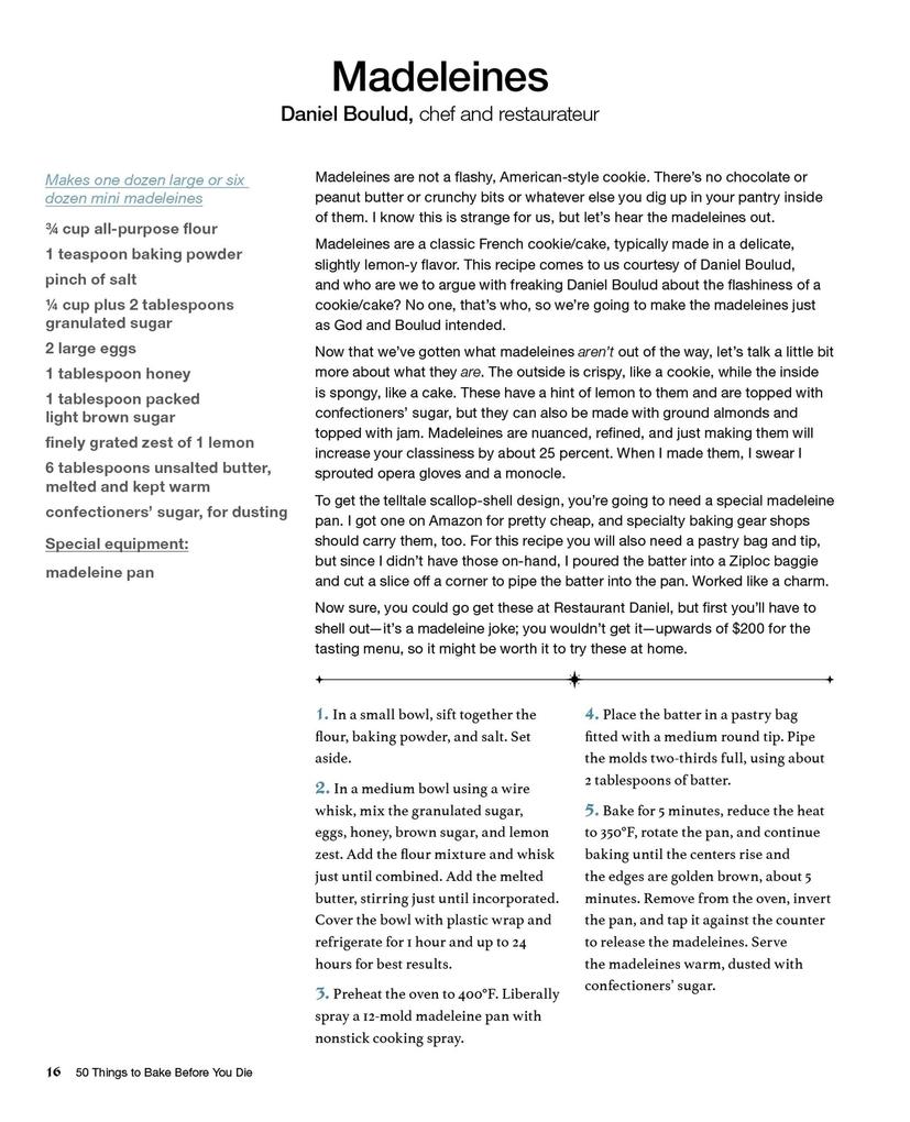 Weitere Ansicht: 50 Things to Bake Before You Die | Allyson Reedy