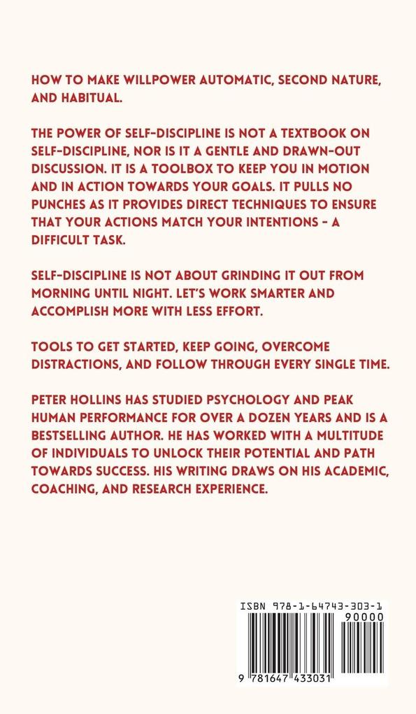 Weitere Ansicht: The Power of Self-Discipline | Peter Hollins