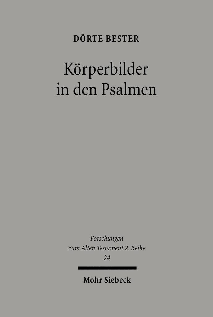 Produktbild: Körperbilder in den Psalmen | Dörte Bester