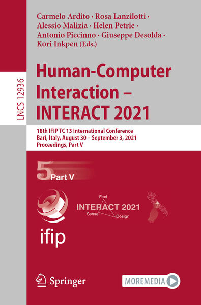 Produktbild: Human-Computer Interaction - INTERACT 2021