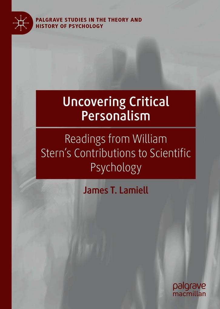 Produktbild: Uncovering Critical Personalism | James T. Lamiell