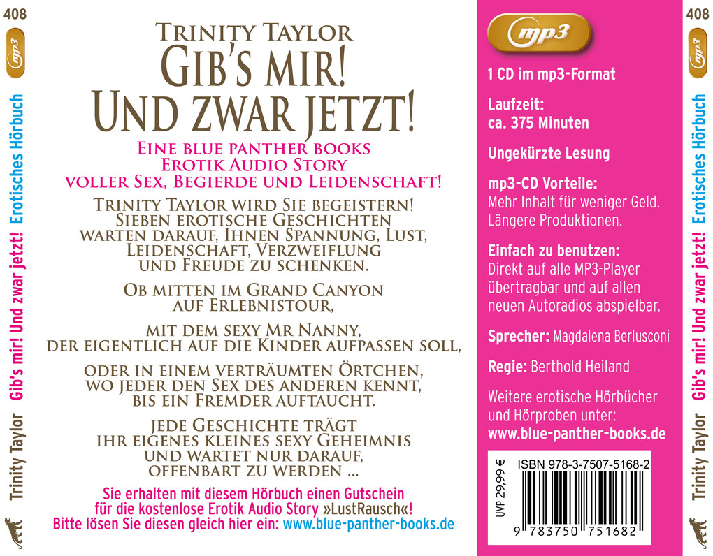 Weitere Ansicht: Gib's mir! Und zwar jetzt! 7 geile erotische Geschichten | Erotik Audio Story | Erotisches Hörbuch M | Trinity Taylor