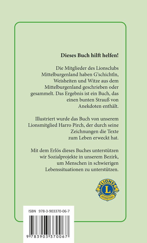 Weitere Ansicht: G'schichtln, Weisheiten und Witze aus dem Mittelburgenland | Lionsclub Mittelburgenland