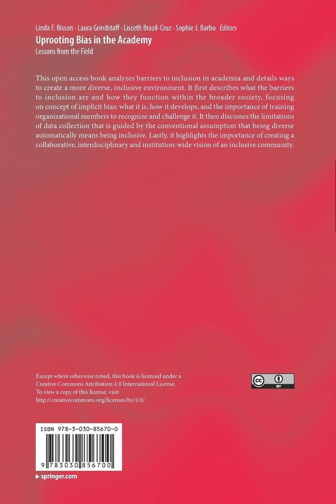 Weitere Ansicht: Uprooting Bias in the Academy