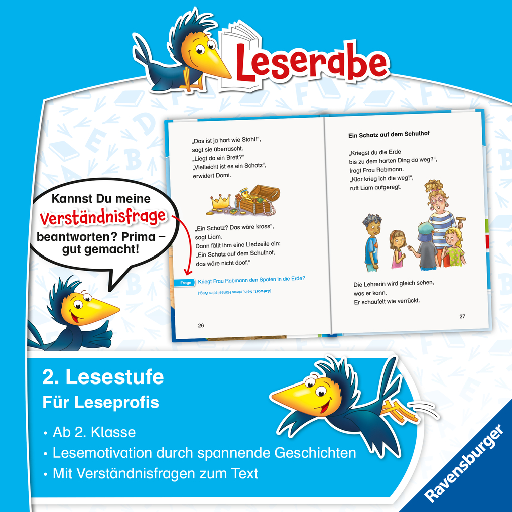 Weitere Ansicht: Ein Schatz auf dem Schulhof - Leserabe ab 2. Klasse - Erstlesebuch für Kinder ab 7 Jahren | Heidemarie Brosche