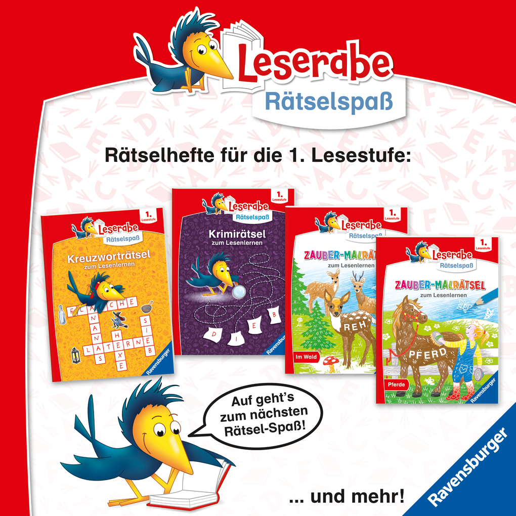 Weitere Ansicht: Ravensburger Leserabe Rätselspaß - Kreuzworträtsel zum Lesenlernen - 1. Lesestufe | Martine Richter