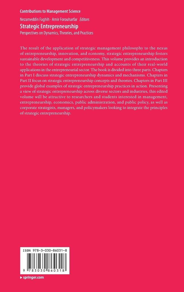 Weitere Ansicht: Strategic Entrepreneurship