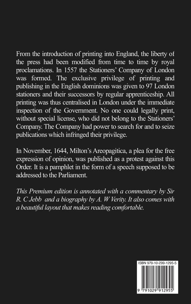 Weitere Ansicht: Areopagitica | John Milton