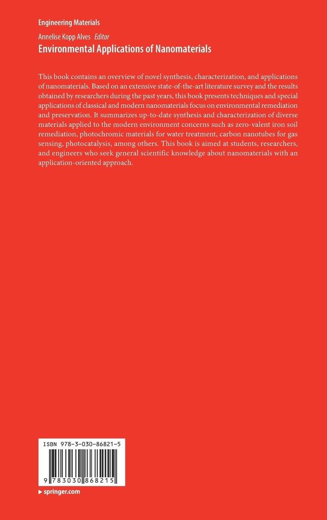 Weitere Ansicht: Environmental Applications of Nanomaterials