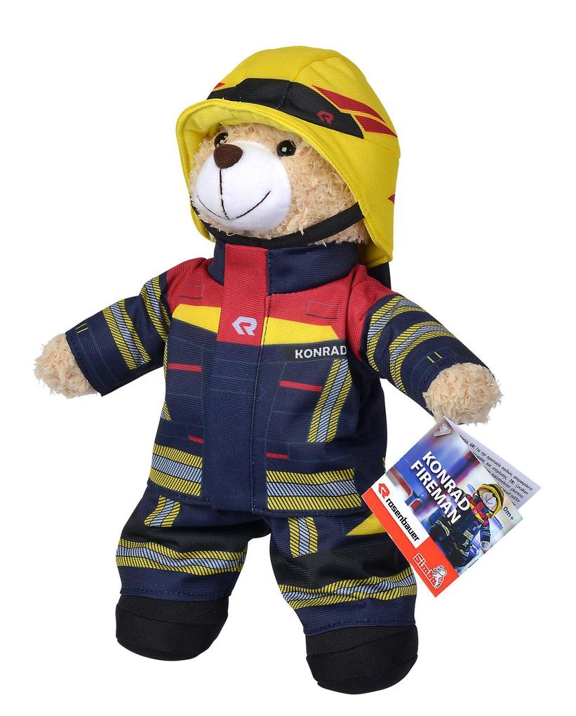 Weitere Ansicht: Feuerwehr Plüschbär Rosenbauer, 30cm