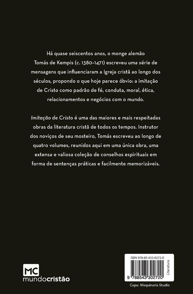 Weitere Ansicht: Imitação de Cristo | Tomás de Kempis